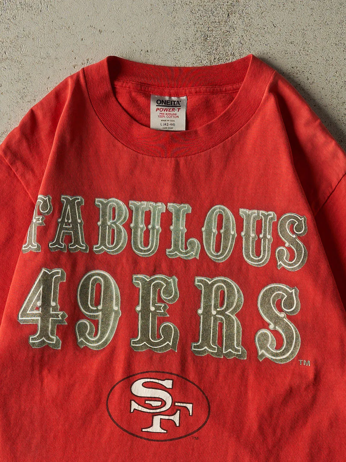 Vintage 90s Red San Francisco 49ers Single Stitch Tee (S/M) sold by Rebalance Vintage product image thumbnail 2