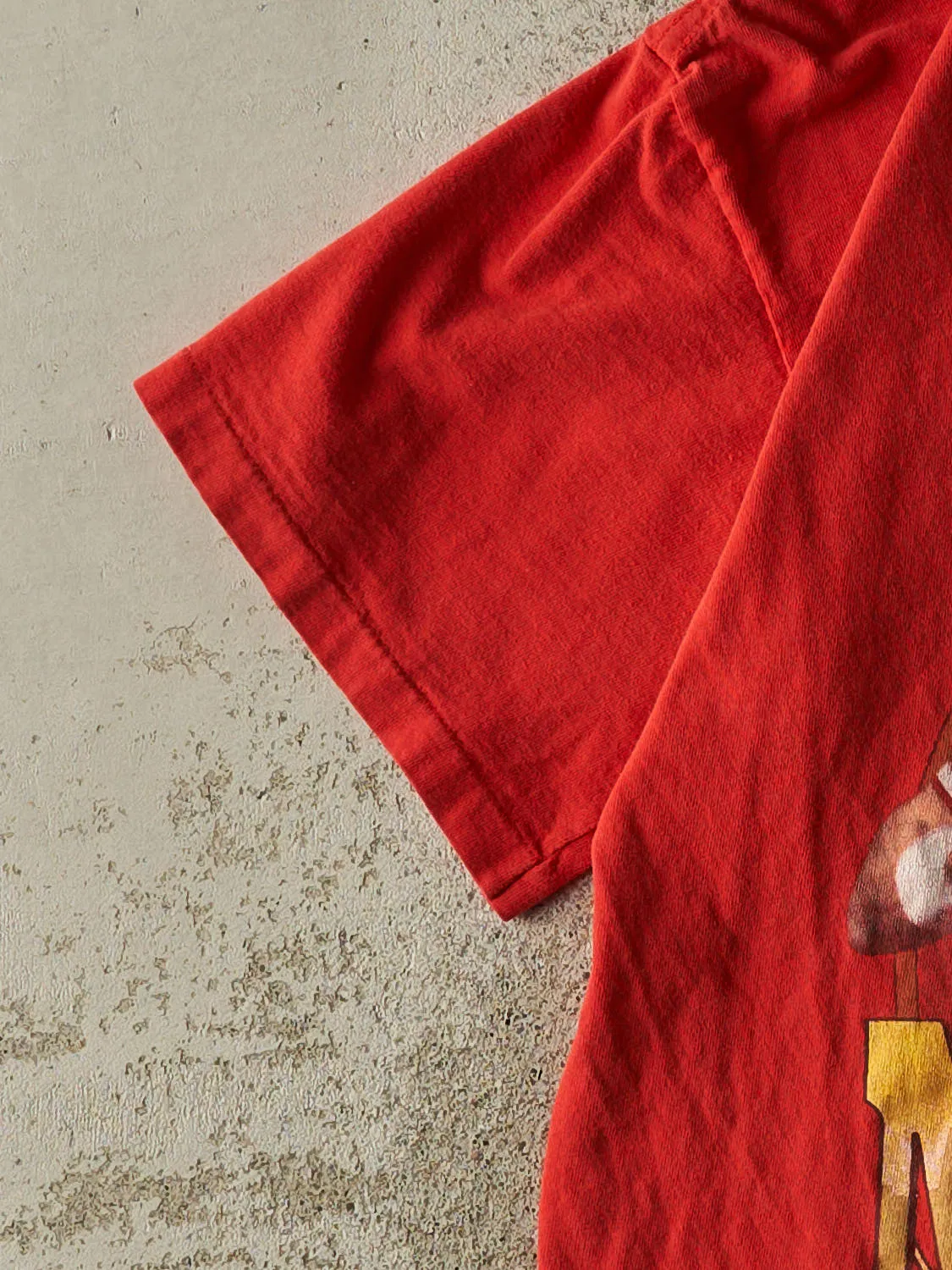 Vintage 90' Red San Francisco 49ers Joe Montana Single Stitch Tee (S/M) sold by Rebalance Vintage product image thumbnail 3