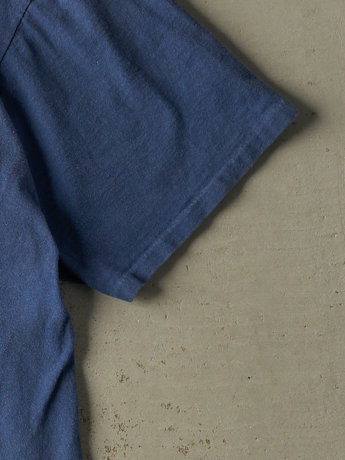 Vintage 90s Blue Smugglers Notch Skiing Embroidered Tee (XL/XXL) sold by Rebalance Vintage product image thumbnail 4