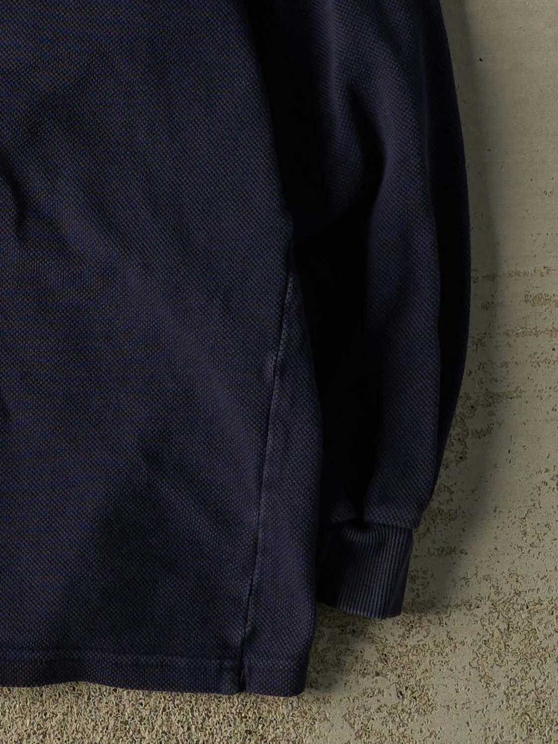 Vintage 90s Navy Blue Tremblant Quarter Button Long Sleeve (L/XL) sold by Rebalance Vintage product image thumbnail 4