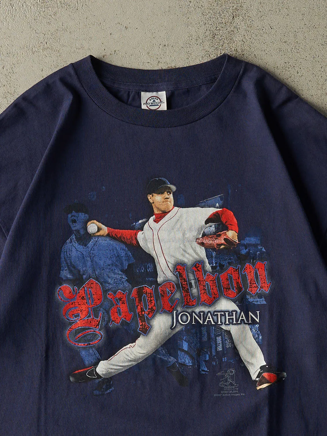 Vintage 07' Navy Blue Jonathan Papeleon Boston Red Sox Tee (XL) sold by Rebalance Vintage product image thumbnail 2