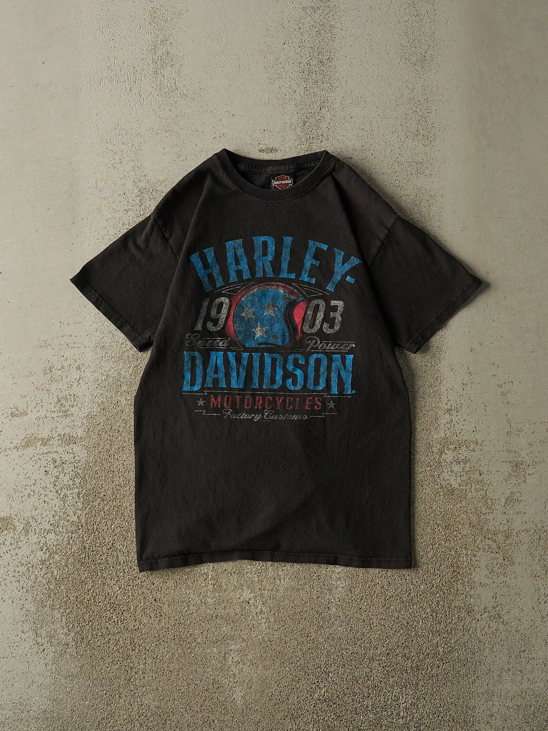 22' Black Harley Davidson Ellington CT Tee (S/M) sold by Rebalance Vintage