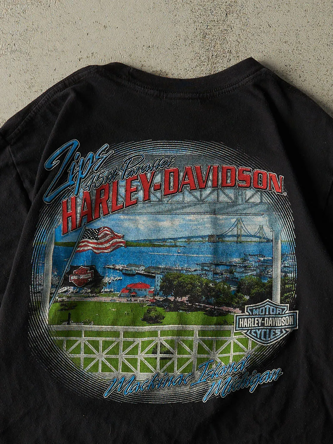Vintage 13' Black Harley Davidson Mackinac Island MI Tee (M) sold by Rebalance Vintage product image thumbnail 4