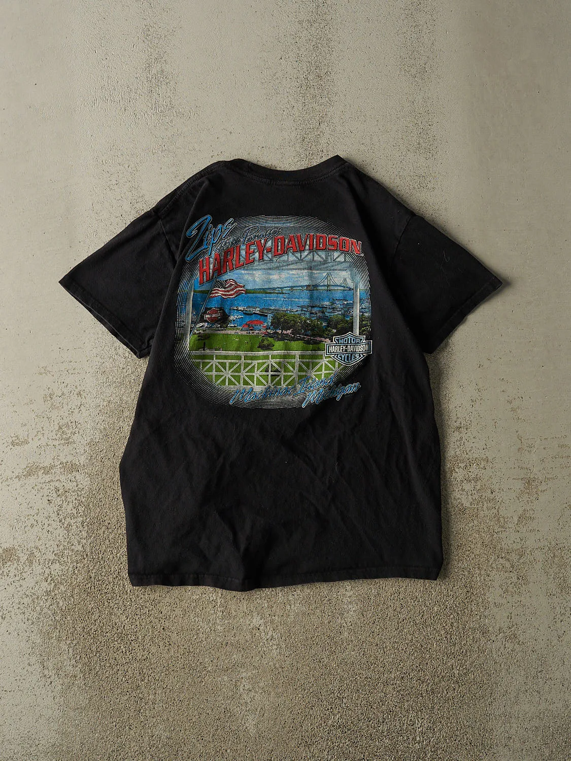 Vintage 13' Black Harley Davidson Mackinac Island MI Tee (M) sold by Rebalance Vintage product image thumbnail 2