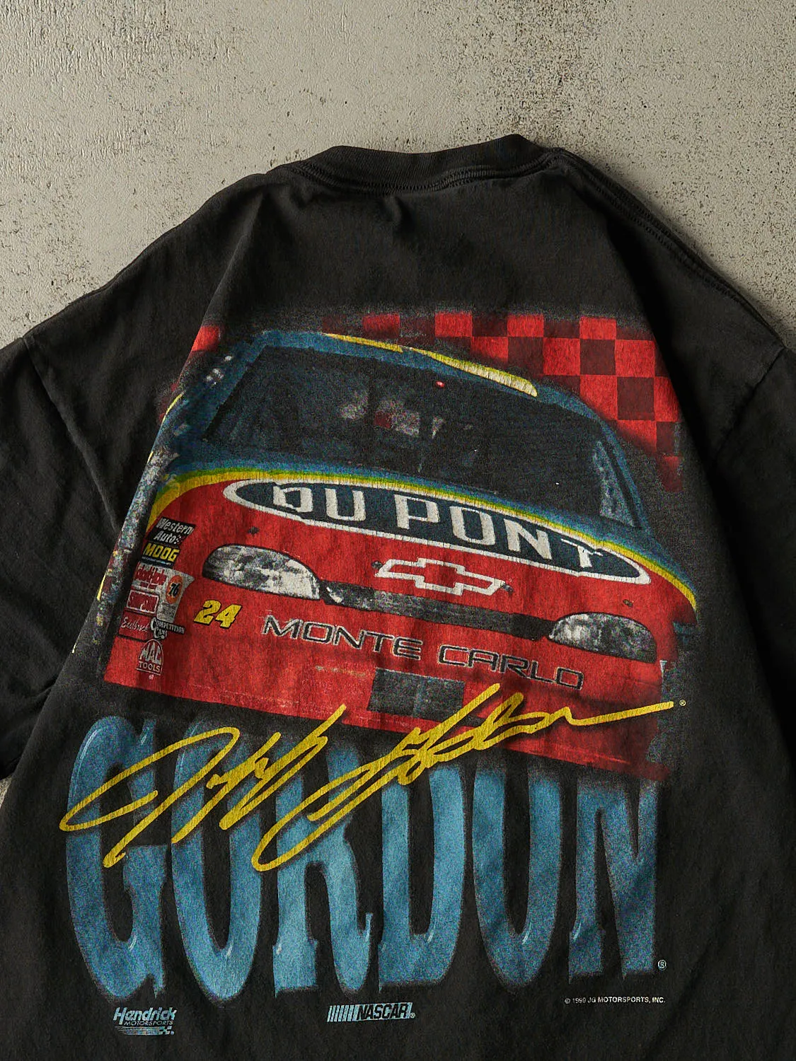 Vintage 99' Black Jeff Gordon Nascar Tee (L/XL) sold by Rebalance Vintage product image thumbnail 4