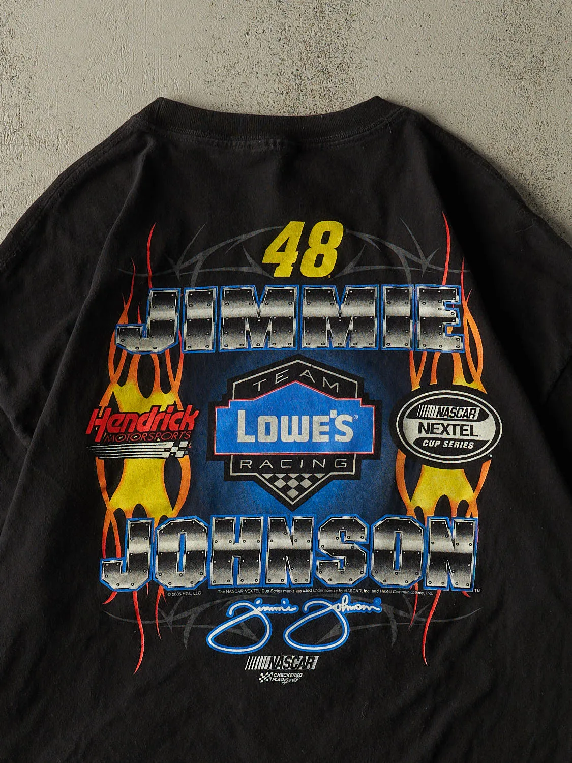 Vintage 05' Black Jimmie Johnson Nascar Tee (XL) sold by Rebalance Vintage product image thumbnail 4