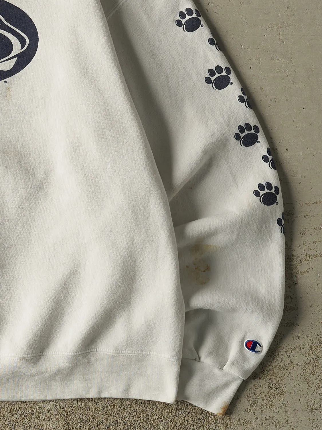 Vintage 90s White Penn State University Crewneck (M/L) sold by Rebalance Vintage product image thumbnail 3
