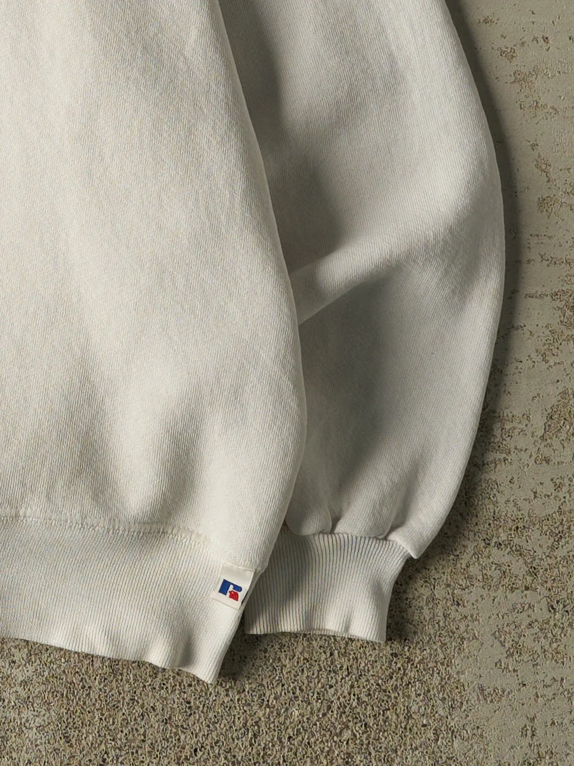 Vintage 90s White Russell Athletic Blank Crewneck (M/L) sold by Rebalance Vintage product image thumbnail 4