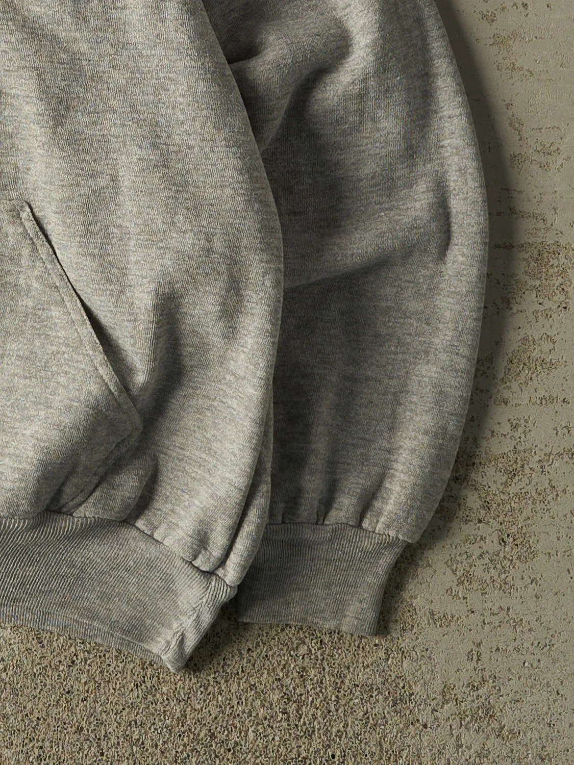 Vintage 90s Heather Grey Thermal Lined Hoodie (M) sold by Rebalance Vintage product image thumbnail 4