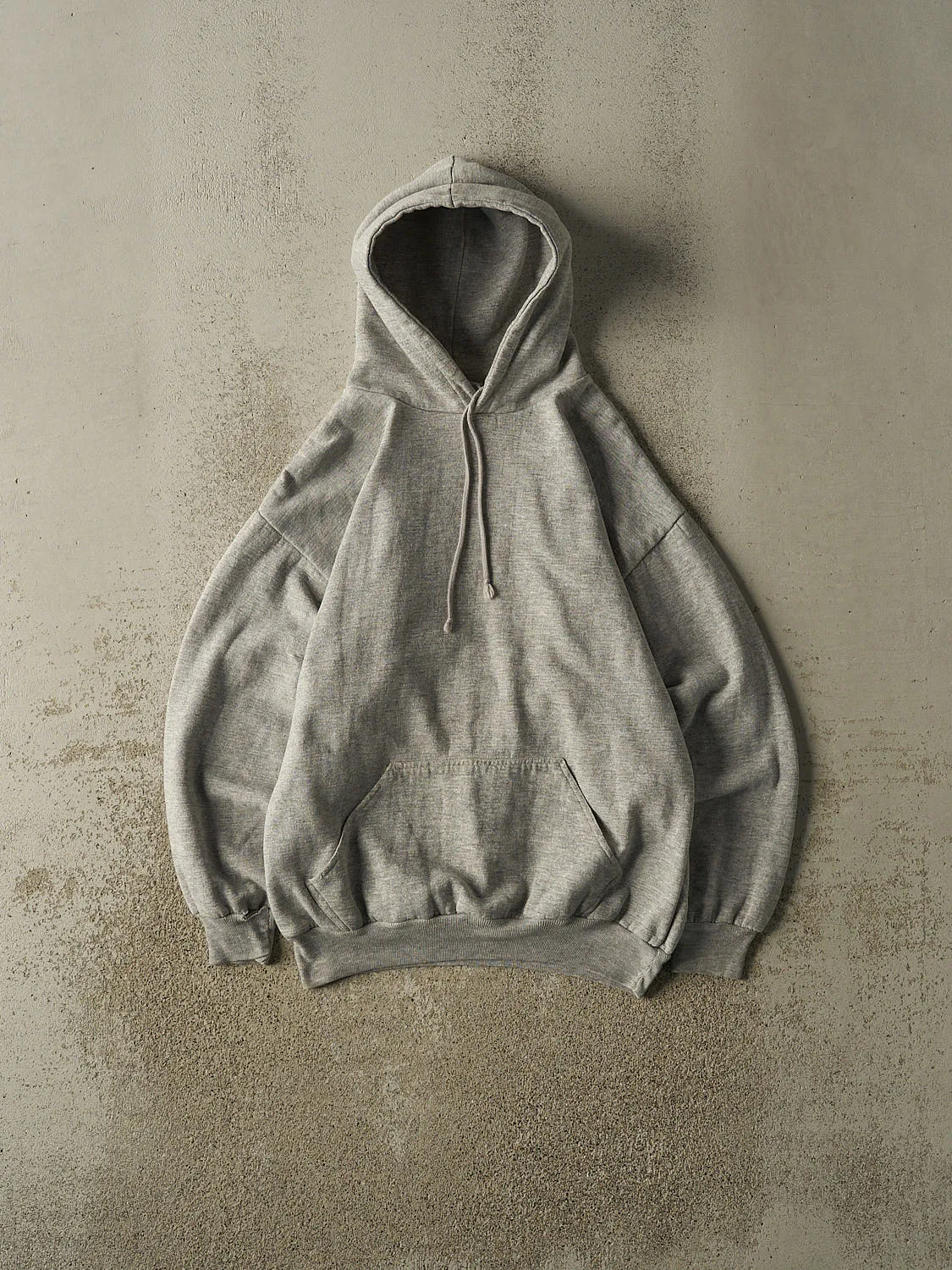 Vintage 90s Heather Grey Thermal Lined Hoodie (M) sold by Rebalance Vintage