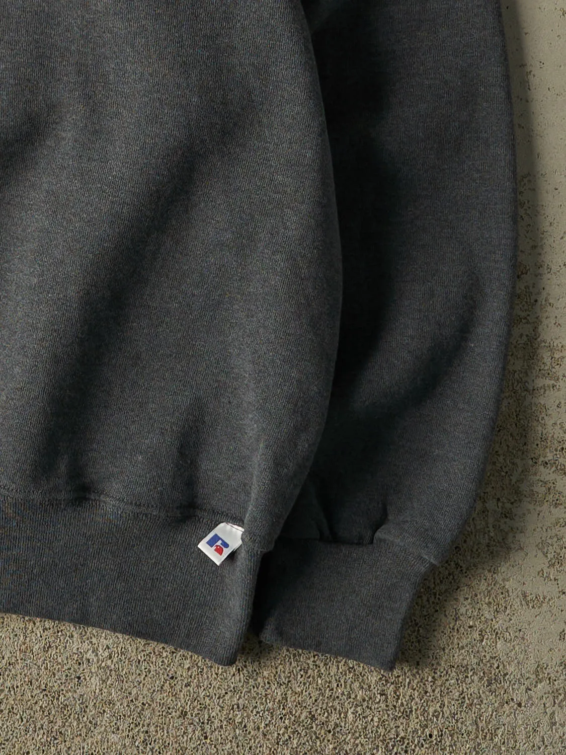 Vintage 90s Charcoal Grey Russell Athletic Blank Crewneck (XL/XXL) sold by Rebalance Vintage product image thumbnail 4