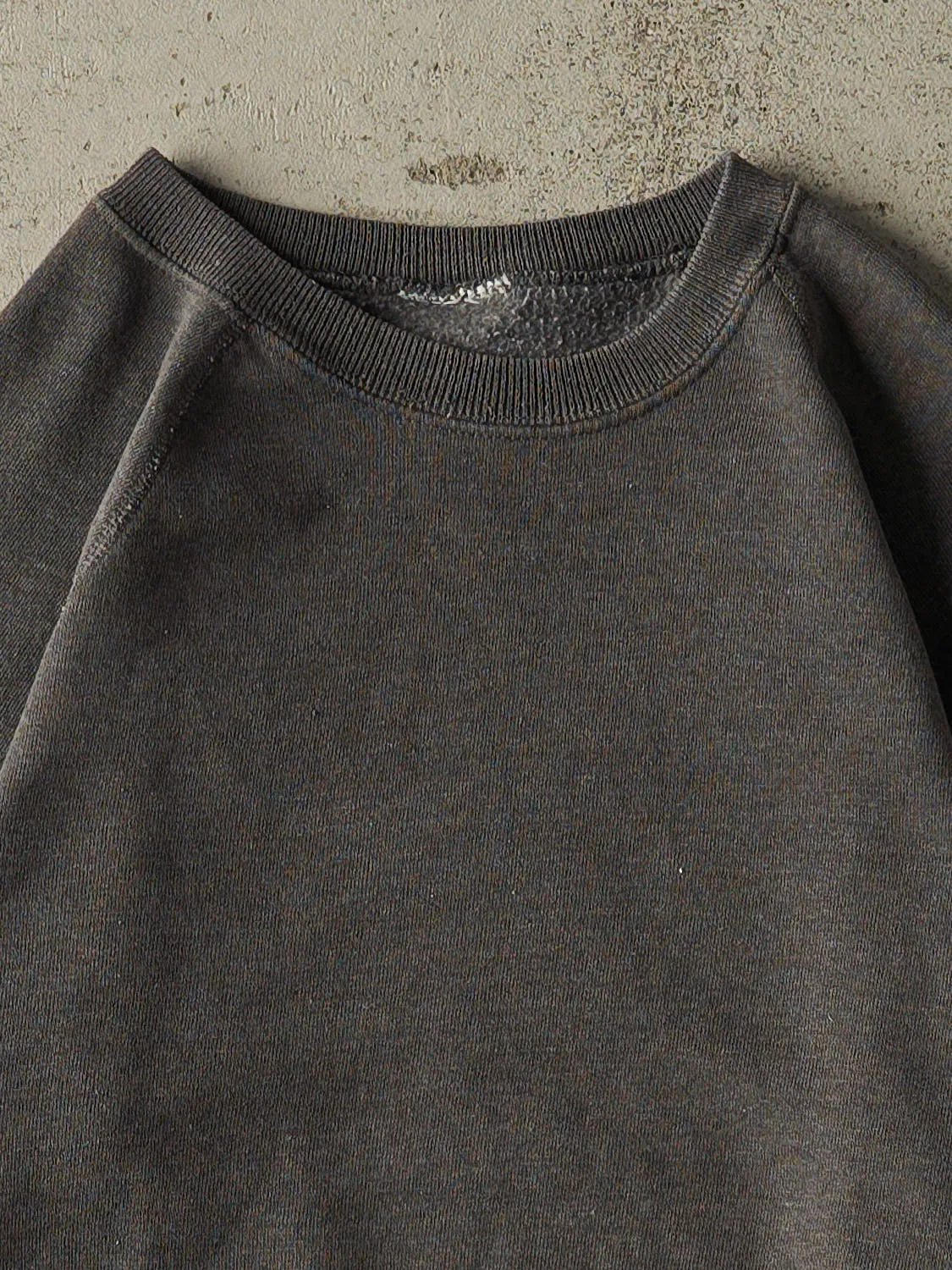 Vintage 80s Charcoal Grey Blank Crewneck (S/M) sold by Rebalance Vintage product image thumbnail 2