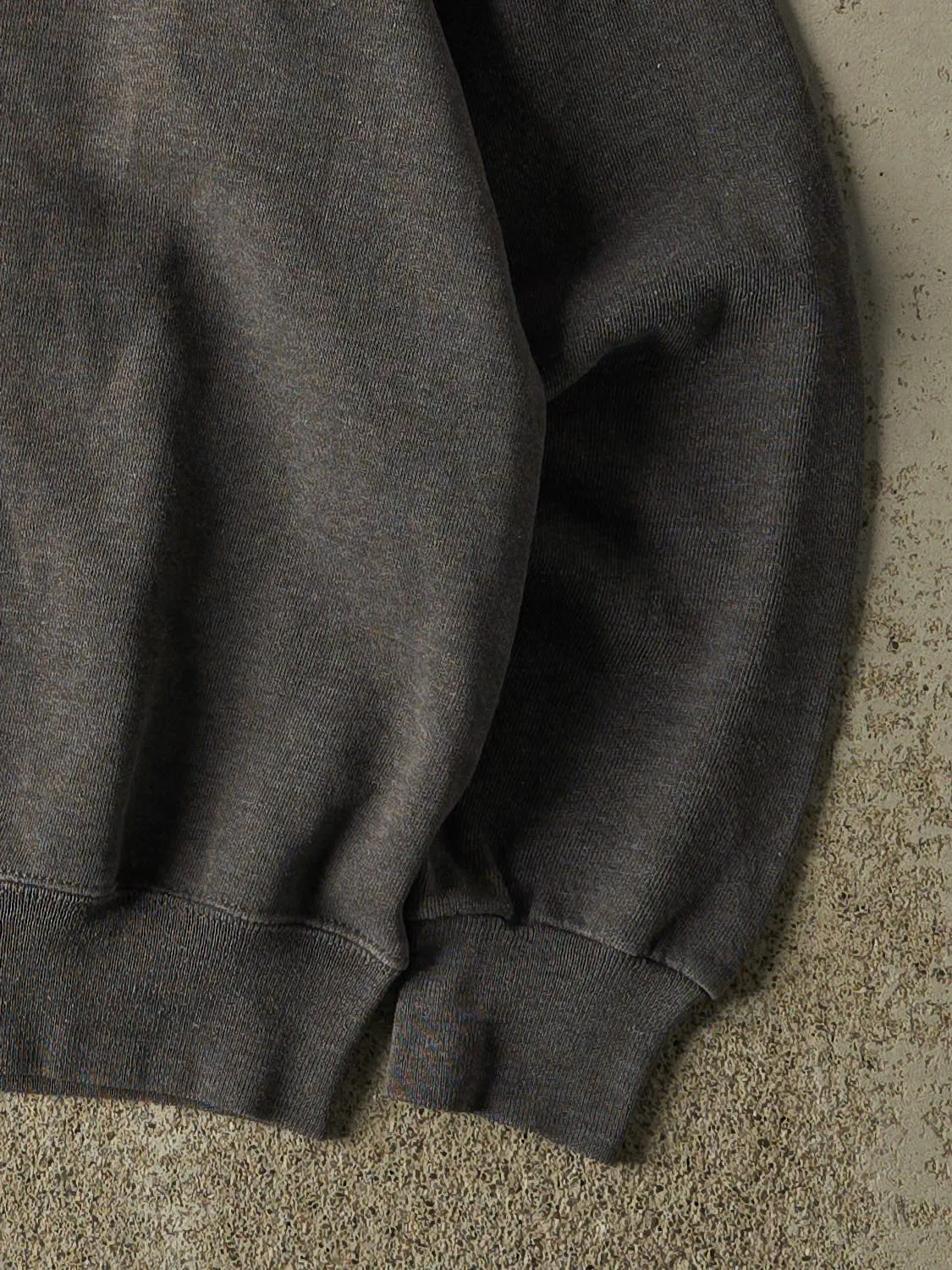 Vintage 80s Charcoal Grey Blank Crewneck (S/M) sold by Rebalance Vintage product image thumbnail 4