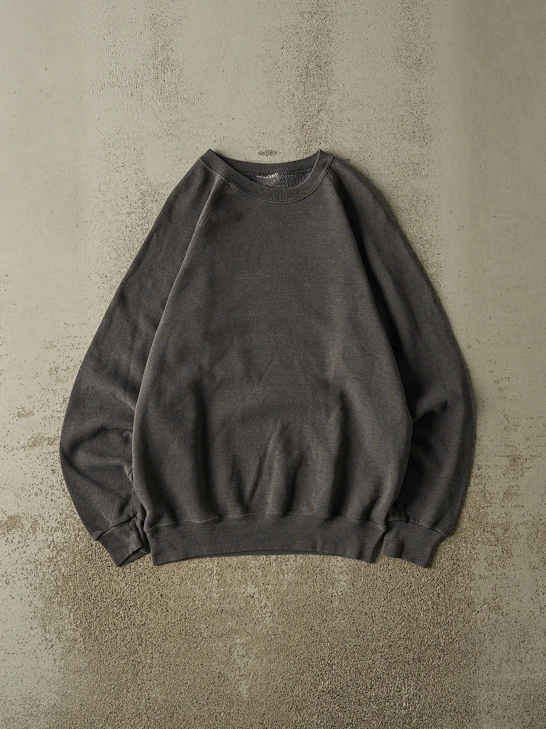 Vintage 80s Charcoal Grey Blank Crewneck (S/M) sold by Rebalance Vintage
