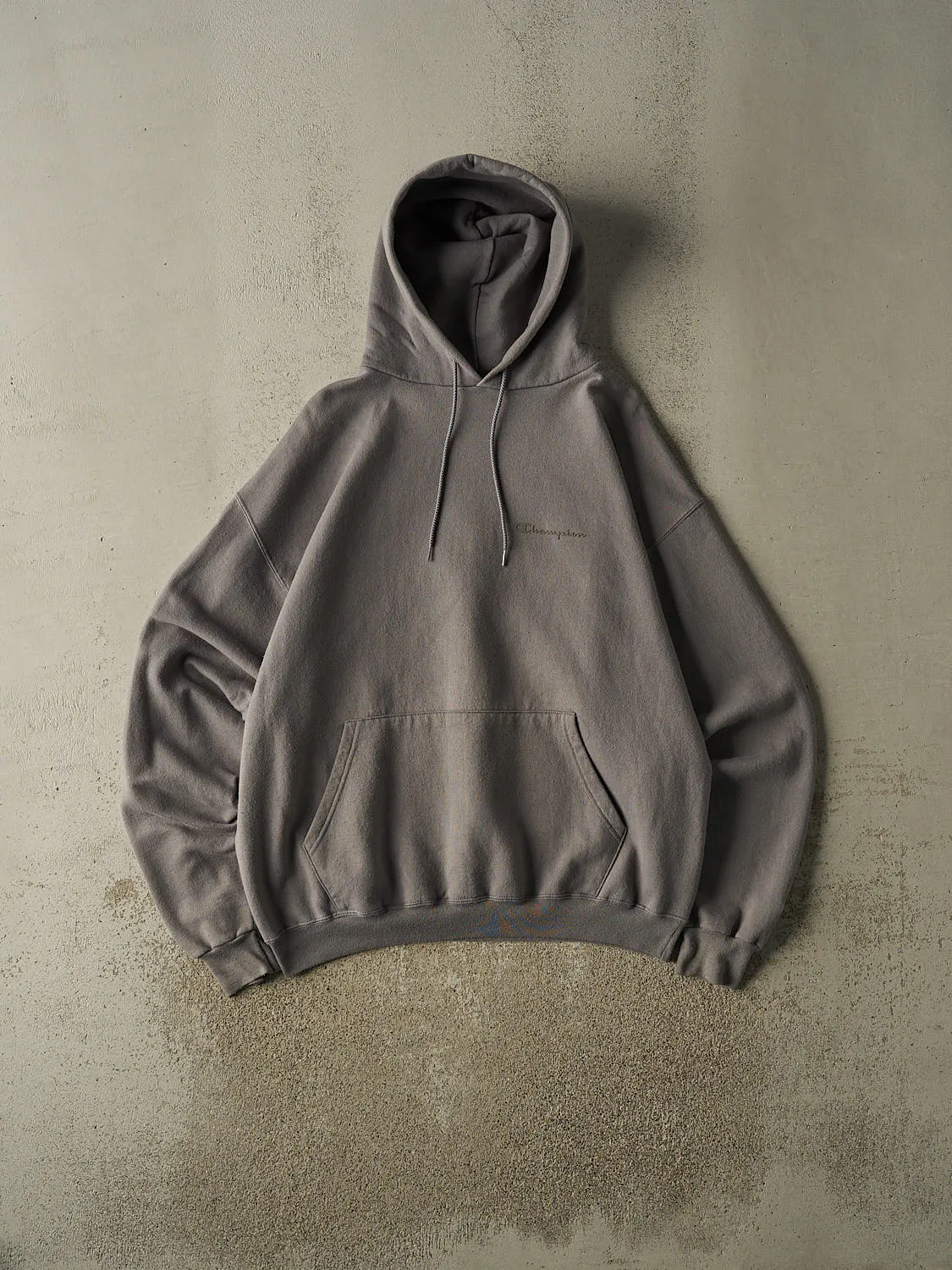 Vintage 90s Stone Grey Champion Hoodie (XL/XXL) sold by Rebalance Vintage