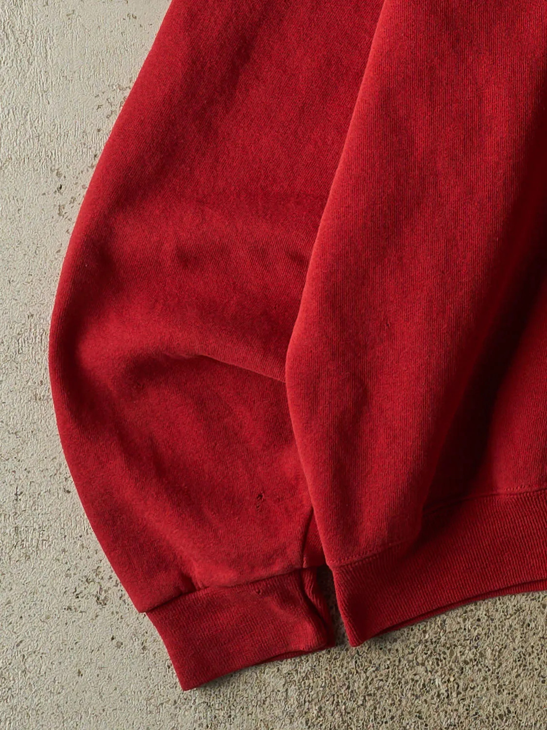 Vintage 90s Burgundy Russell Athletic Blank Crewneck (XL) sold by Rebalance Vintage product image thumbnail 3