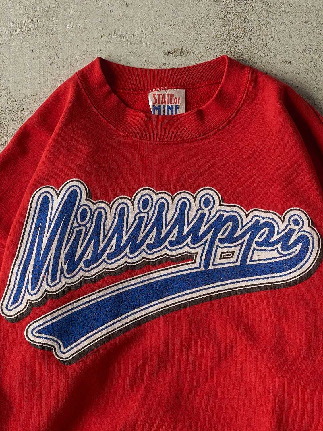 Vintage 90s Red Mississippi Crewneck (M/L) sold by Rebalance Vintage product image thumbnail 2
