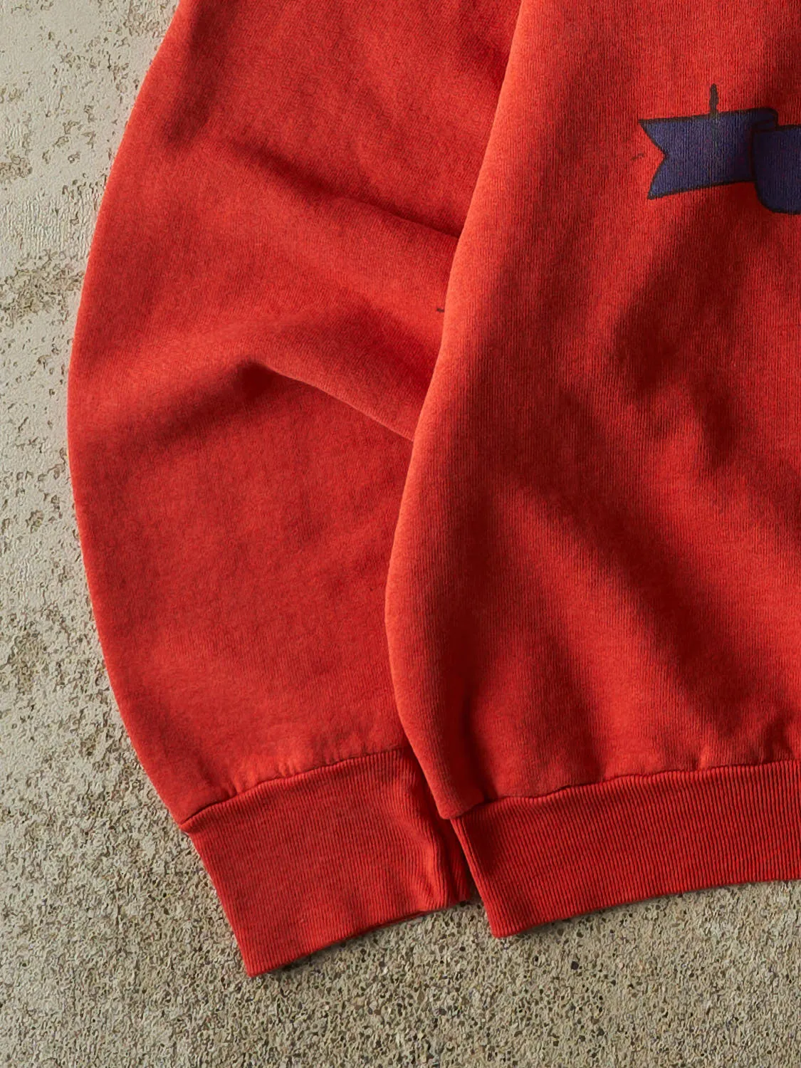 Vintage 80s Sun Faded Red Georgetown University Hoyas Crewneck (L/XL) sold by Rebalance Vintage product image thumbnail 3