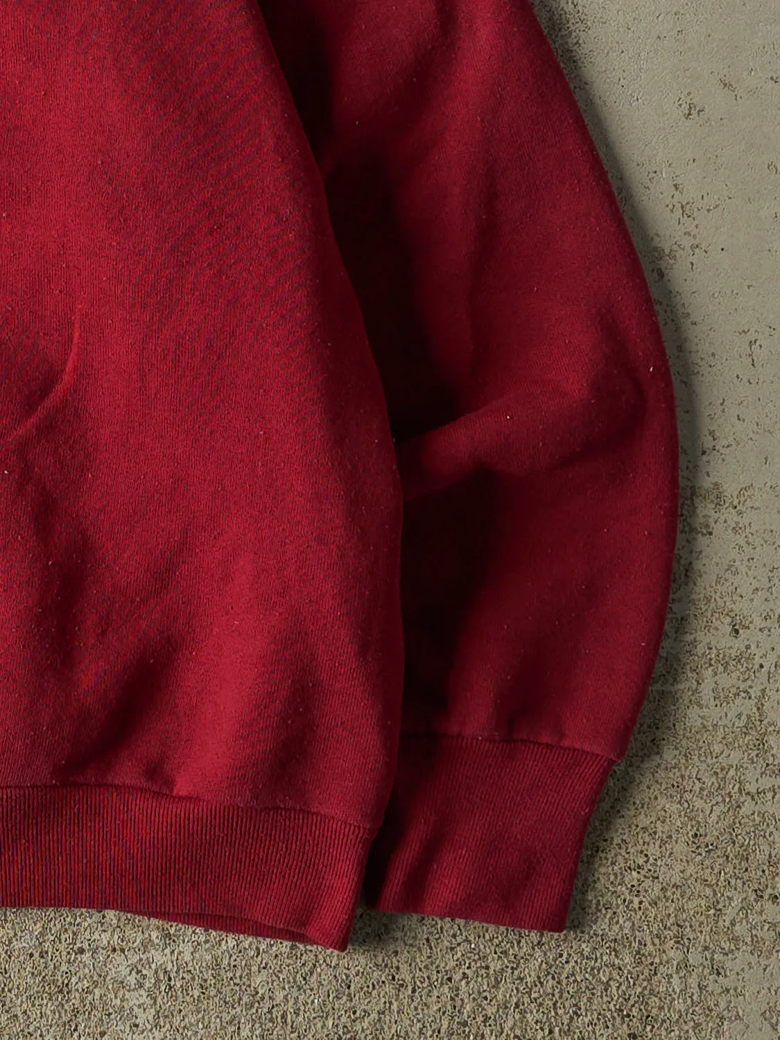 Vintage 80s Burgundy Blank Crewneck (S/M) sold by Rebalance Vintage product image thumbnail 4