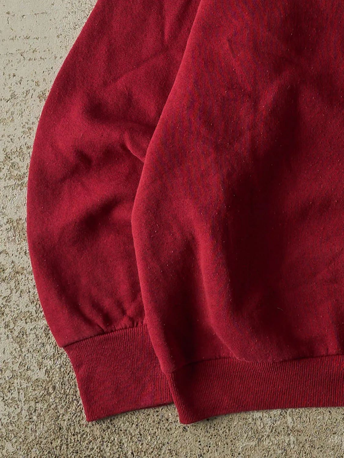Vintage 80s Burgundy Blank Crewneck (S/M) sold by Rebalance Vintage product image thumbnail 3