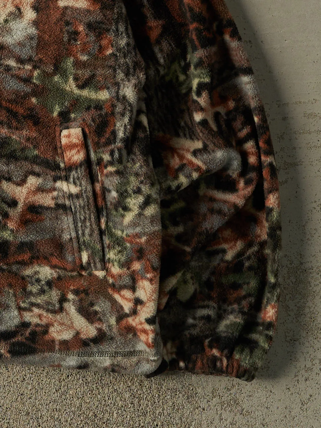 Vintage 90s Camo Zip Up Fleece (L/XL) sold by Rebalance Vintage product image thumbnail 4