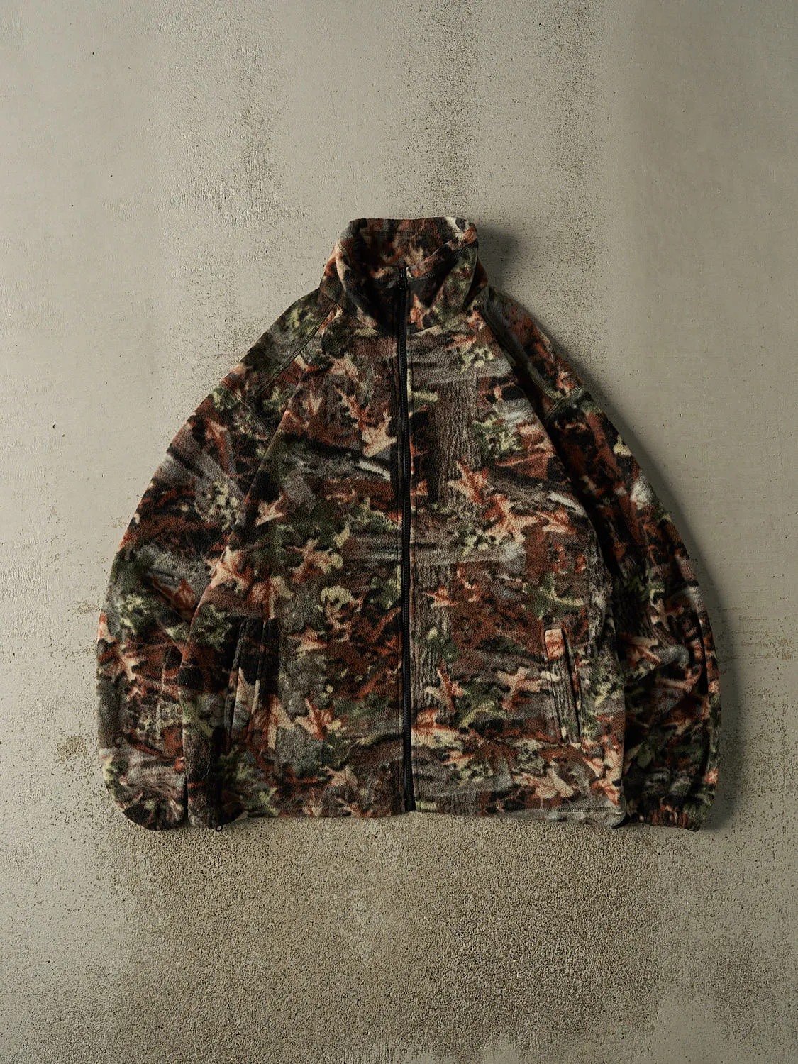 Vintage 90s Camo Zip Up Fleece (L/XL) sold by Rebalance Vintage