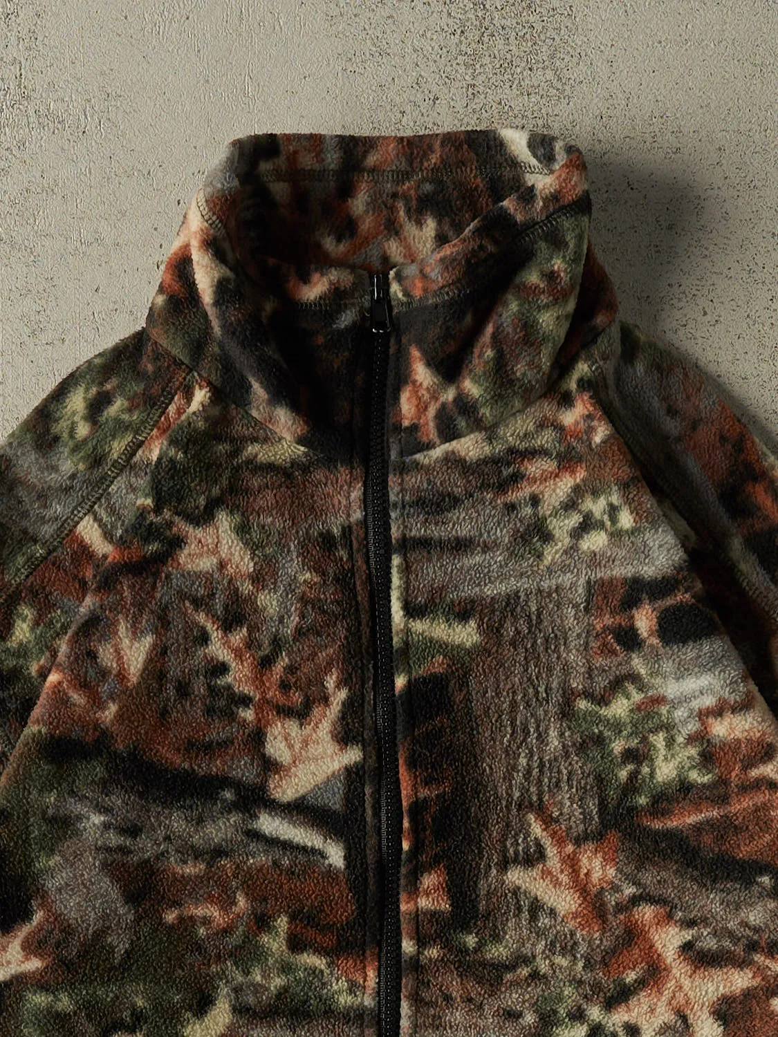 Vintage 90s Camo Zip Up Fleece (L/XL) sold by Rebalance Vintage product image thumbnail 2