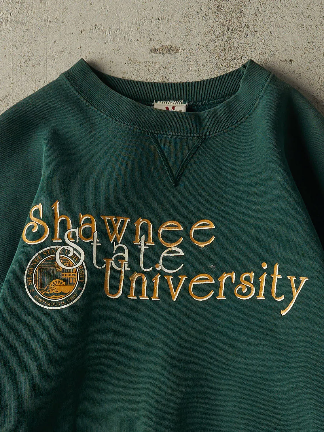 Vintage 90s Green Shawnee State University Crewneck (S/M) sold by Rebalance Vintage product image thumbnail 2