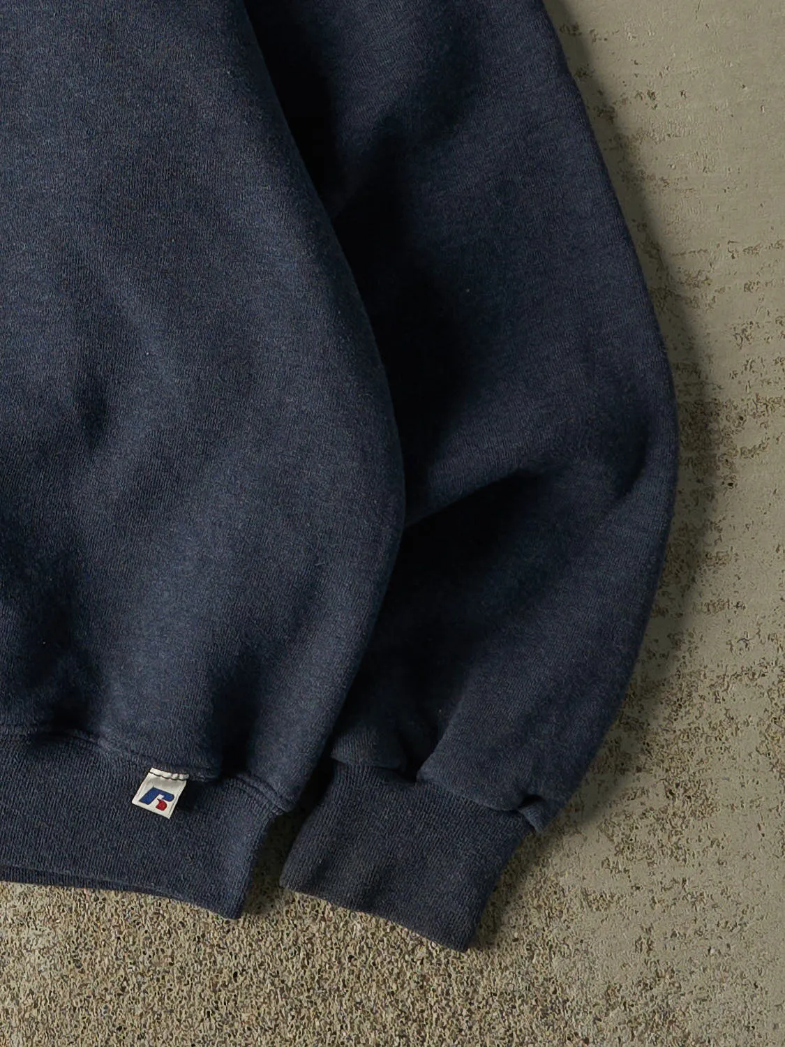 Vintage Y2K Washed Blue Russell Athletic Blank Crewneck (XL) sold by Rebalance Vintage product image thumbnail 4