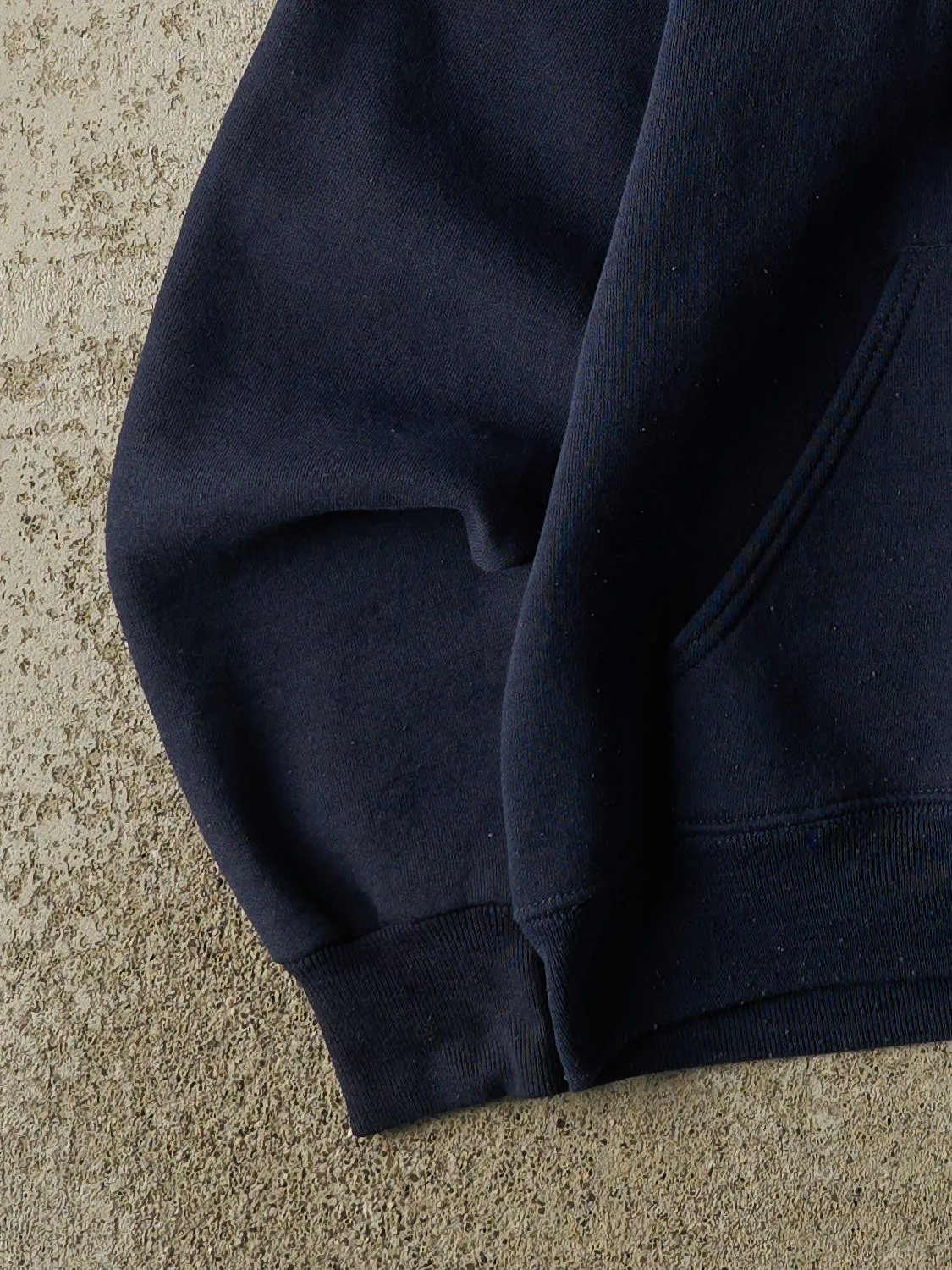 Vintage 90s Navy Blue Nike Embroidered Hoodie (S/M) sold by Rebalance Vintage product image thumbnail 3