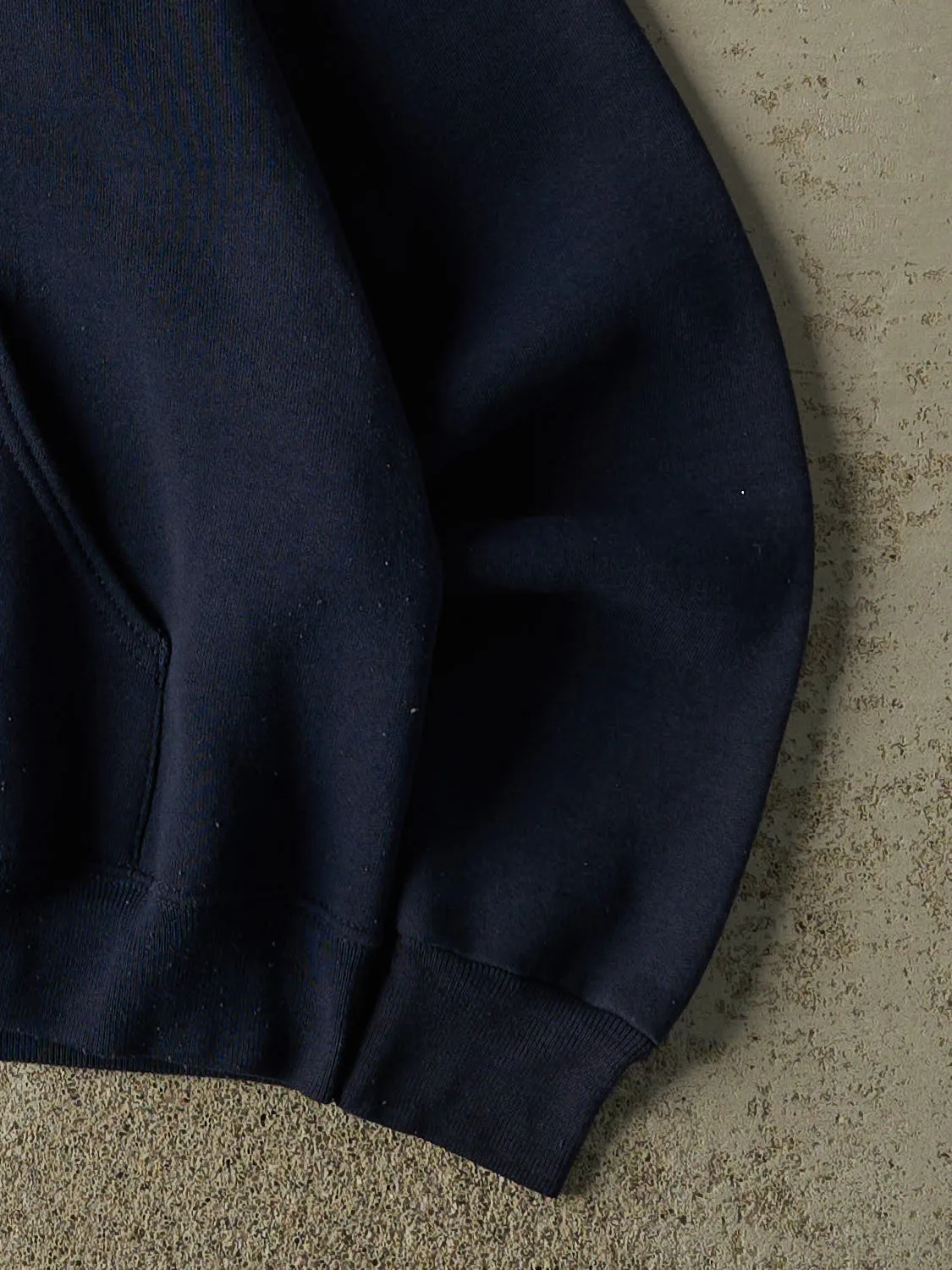 Vintage 90s Navy Blue Nike Embroidered Hoodie (S/M) sold by Rebalance Vintage product image thumbnail 4