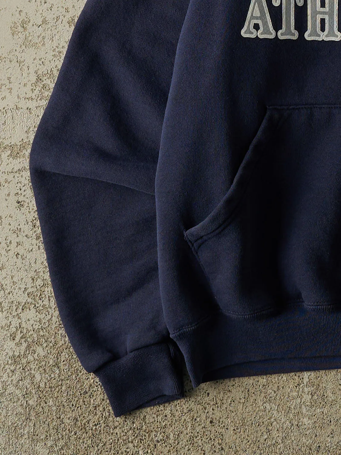 Vintage Y2K Navy Blue Russell Athletic Villanova Hoodie (XS/S) sold by Rebalance Vintage product image thumbnail 3