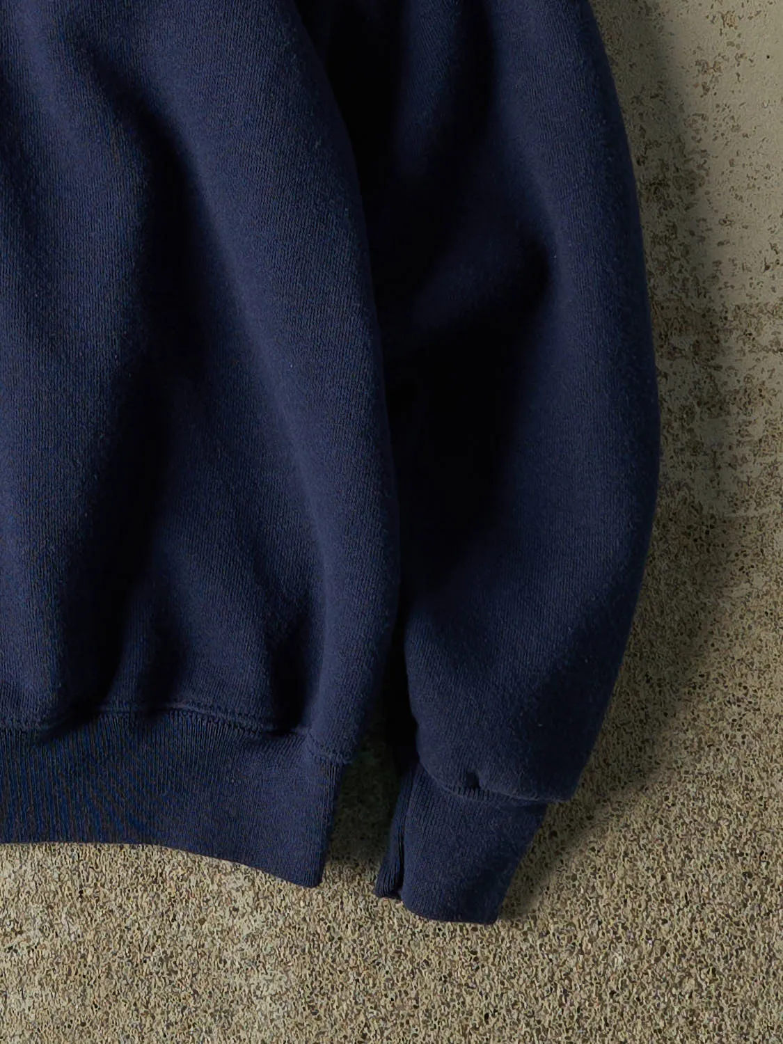 Vintage 80s Navy Blue Blank Crewneck (S) sold by Rebalance Vintage product image thumbnail 4