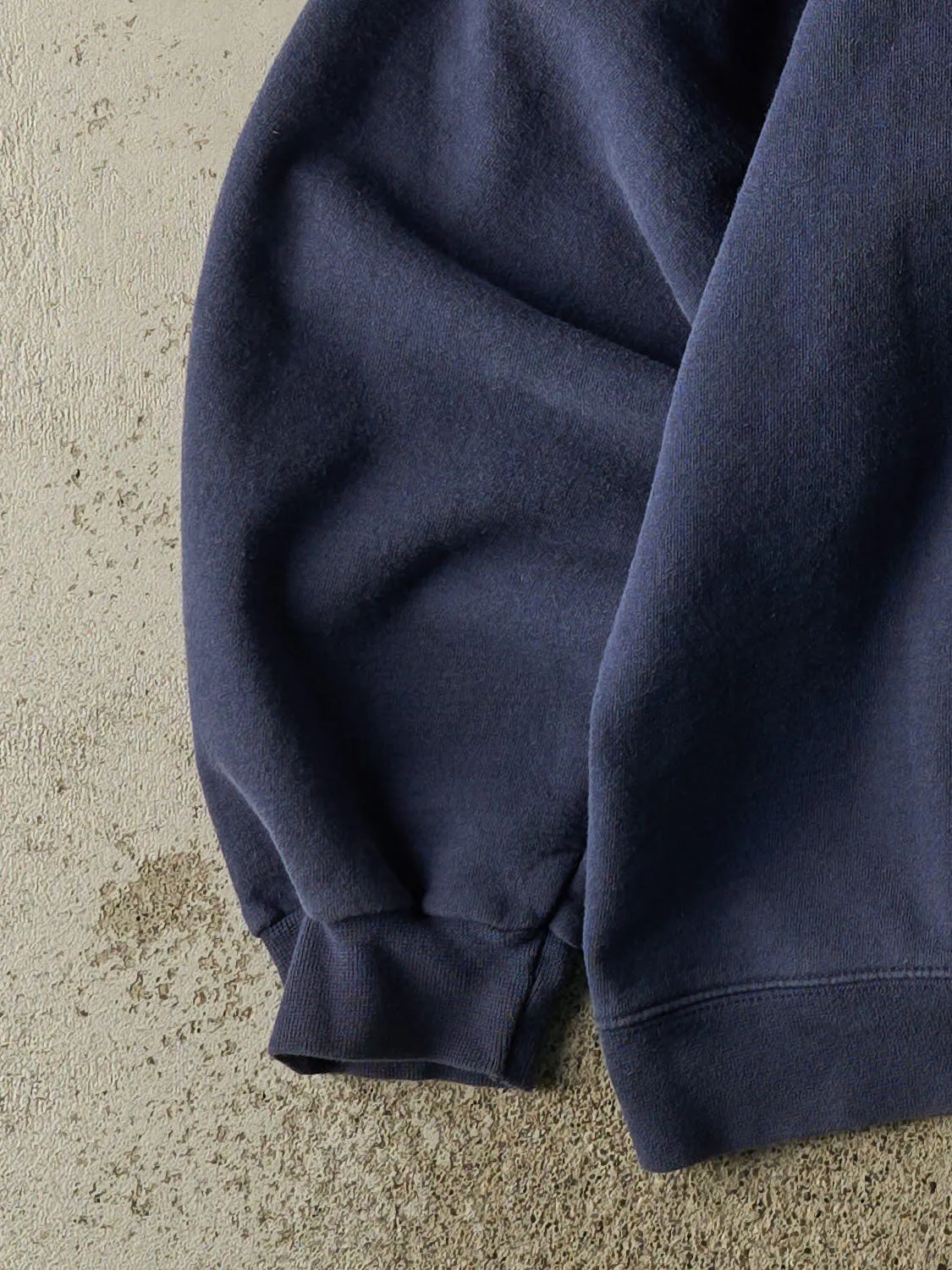 Vintage 90s Sun Faded Navy Oakwood Rugby Hoodie (XL/XXL) sold by Rebalance Vintage product image thumbnail 3