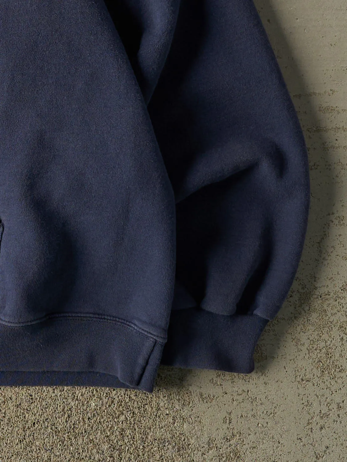 Vintage 90s Sun Faded Navy Oakwood Rugby Hoodie (XL/XXL) sold by Rebalance Vintage product image thumbnail 4