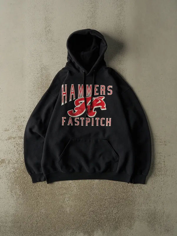 Vintage 90s Black Hammers Fastpitch Hoodie (L/XL) sold by Rebalance Vintage