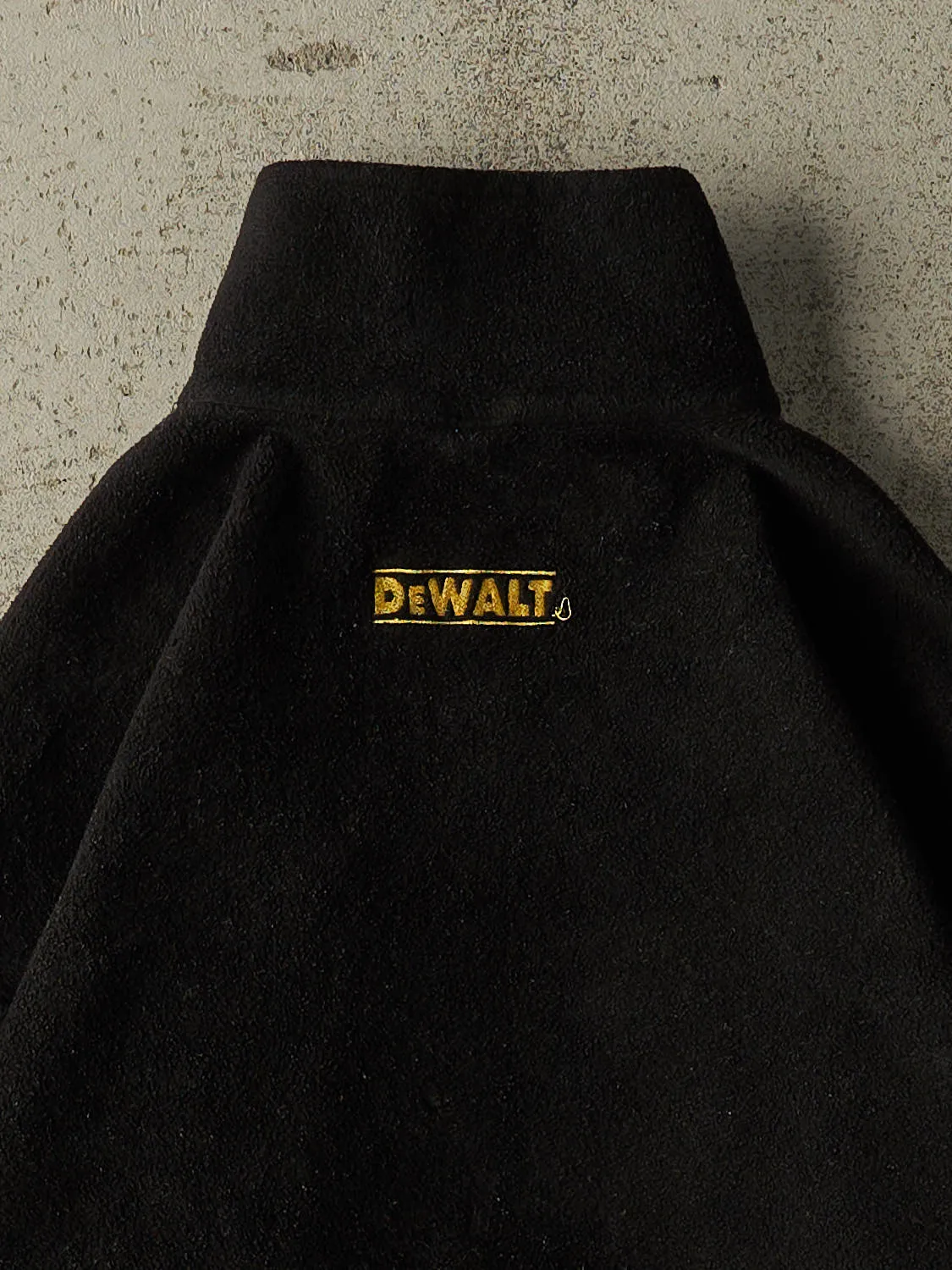 Vintage Y2K Black DeWalt Quarter Zip Fleece (M) sold by Rebalance Vintage product image thumbnail 4