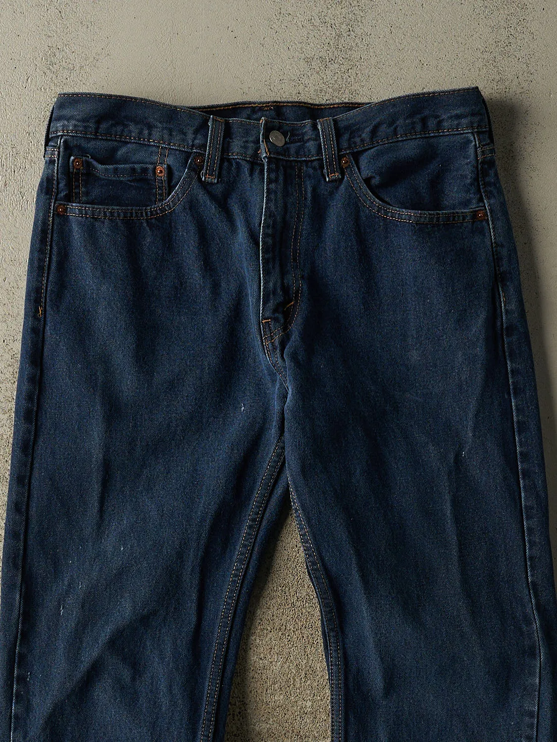 Vintage Y2K Dark Wash Levi's 505 Jeans (34x29) sold by Rebalance Vintage product image thumbnail 3