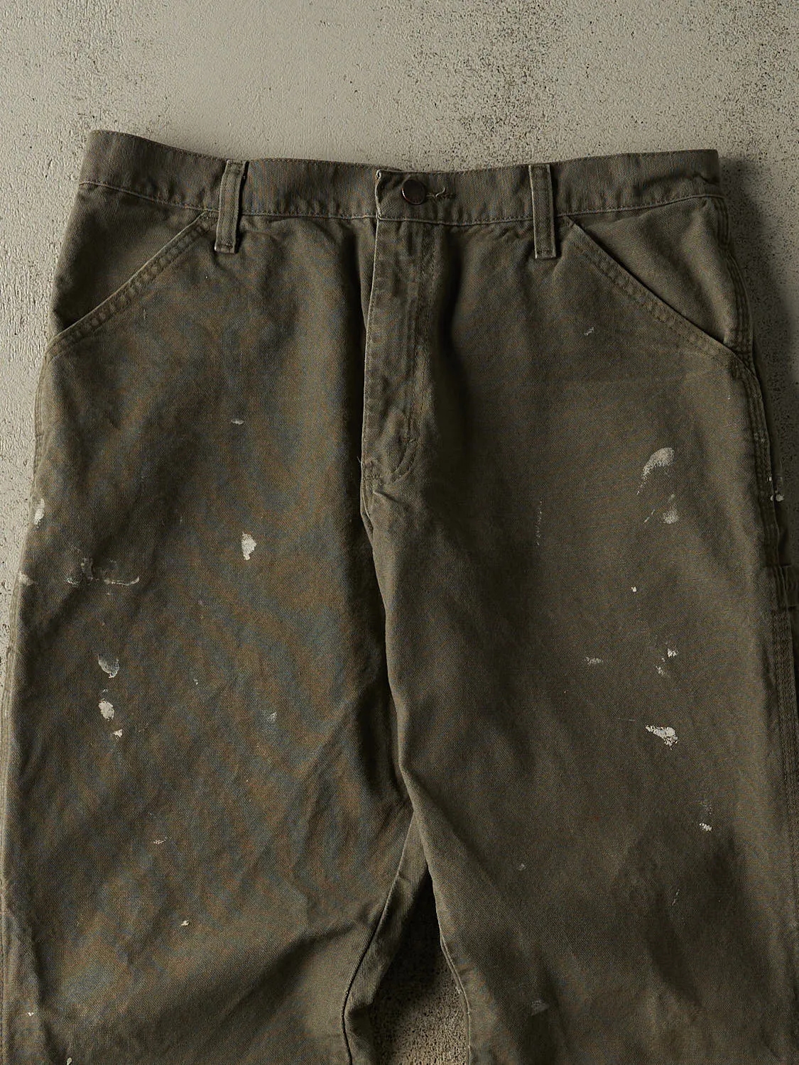 Vintage 90s Green Rustler Carpenter Pants (33x28) sold by Rebalance Vintage product image thumbnail 3