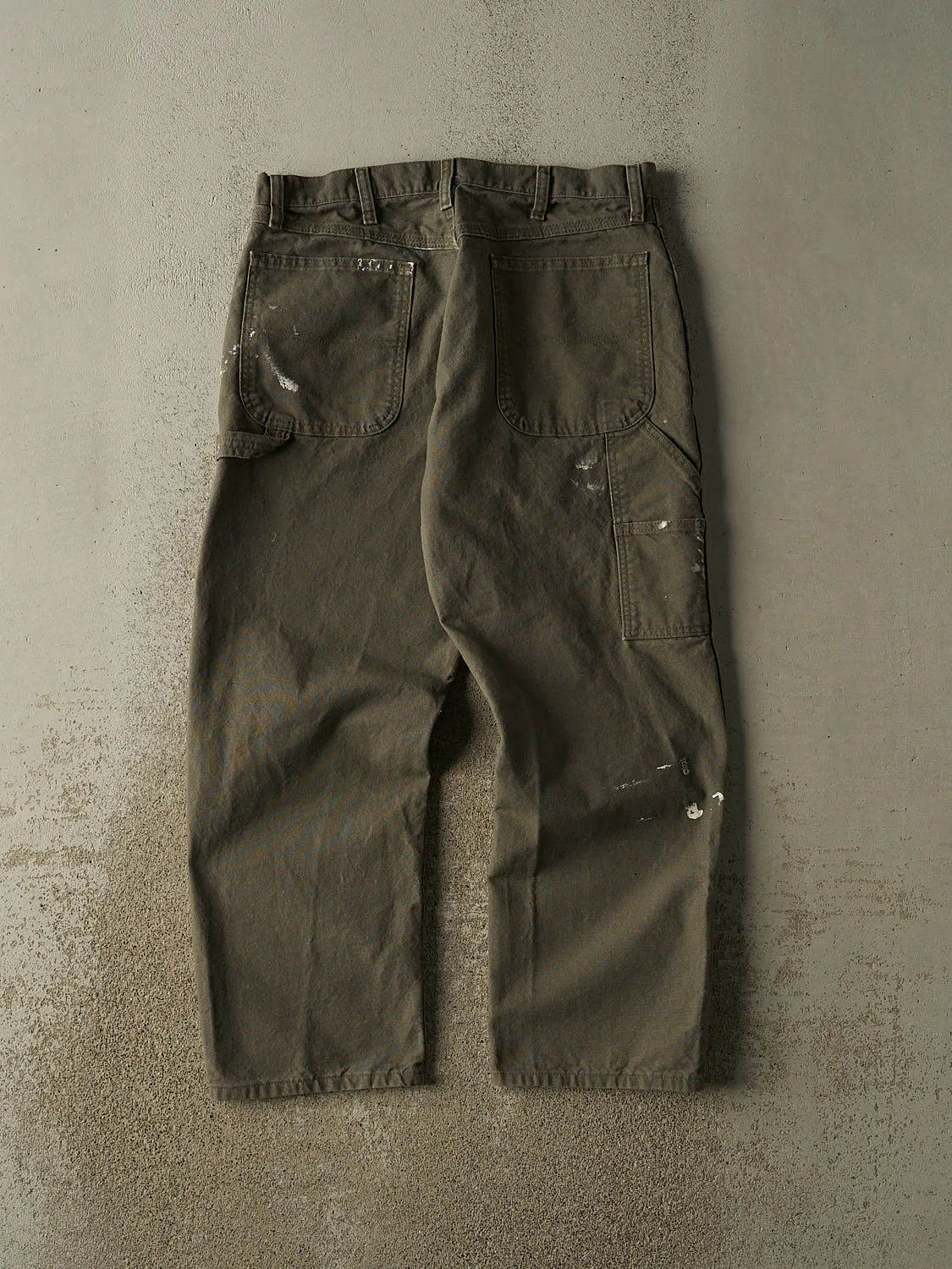 Vintage 90s Green Rustler Carpenter Pants (33x28) sold by Rebalance Vintage product image thumbnail 2