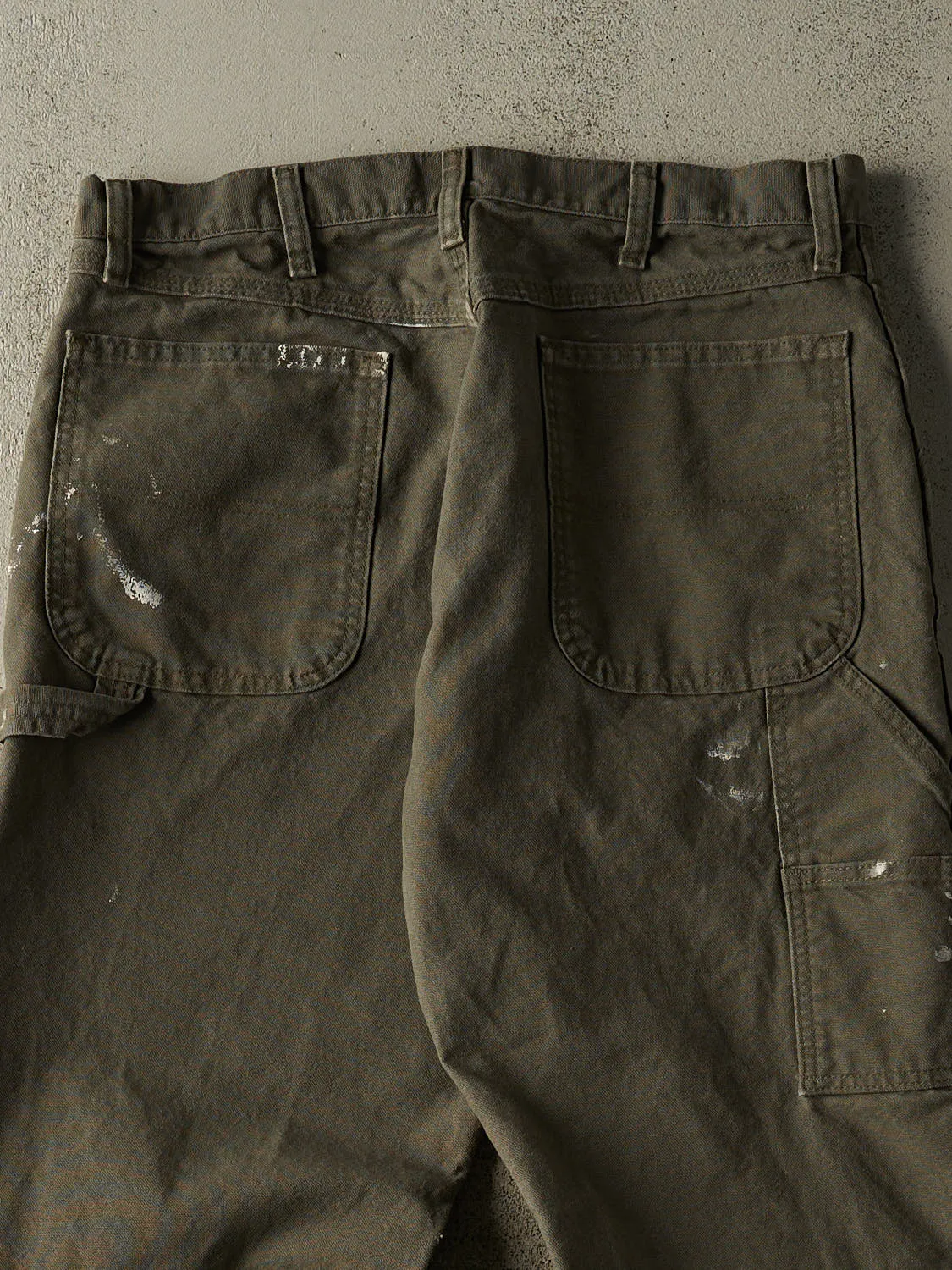 Vintage 90s Green Rustler Carpenter Pants (33x28) sold by Rebalance Vintage product image thumbnail 4