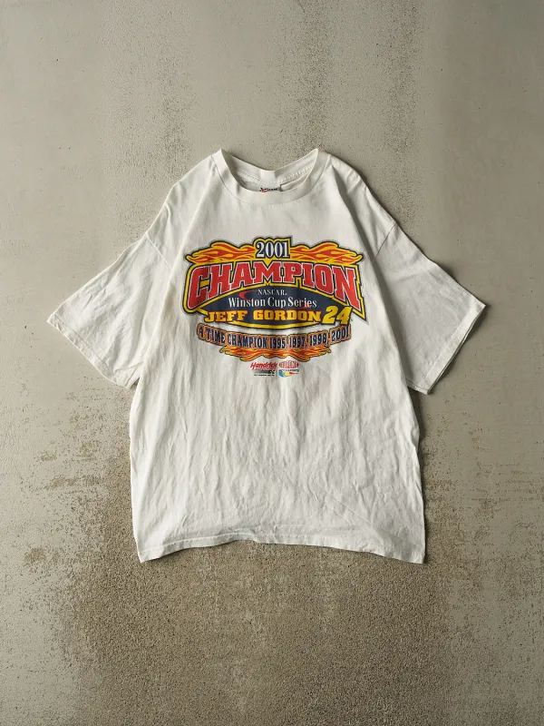 Vintage 01' White Jeff Gordon Winston Cup Champion Tee (XL) made by Rebalance Vintage