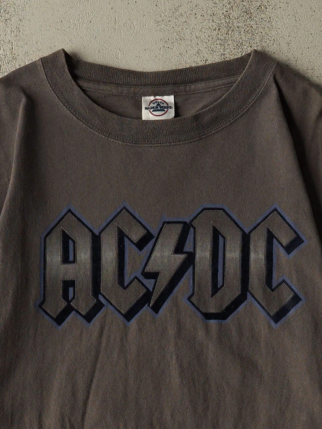 Vintage Y2K Charcoal Grey AC/DC Tee (L/XL) sold by Rebalance Vintage product image thumbnail 2