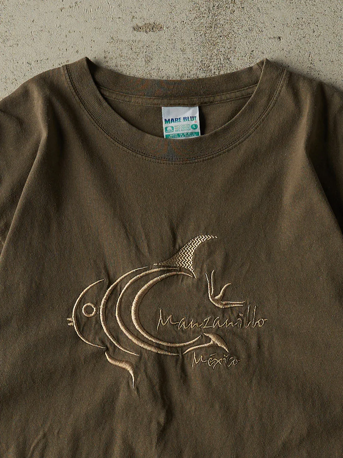 Vintage 90s Green Manzanillo Mexico Tee (M/L) sold by Rebalance Vintage product image thumbnail 2