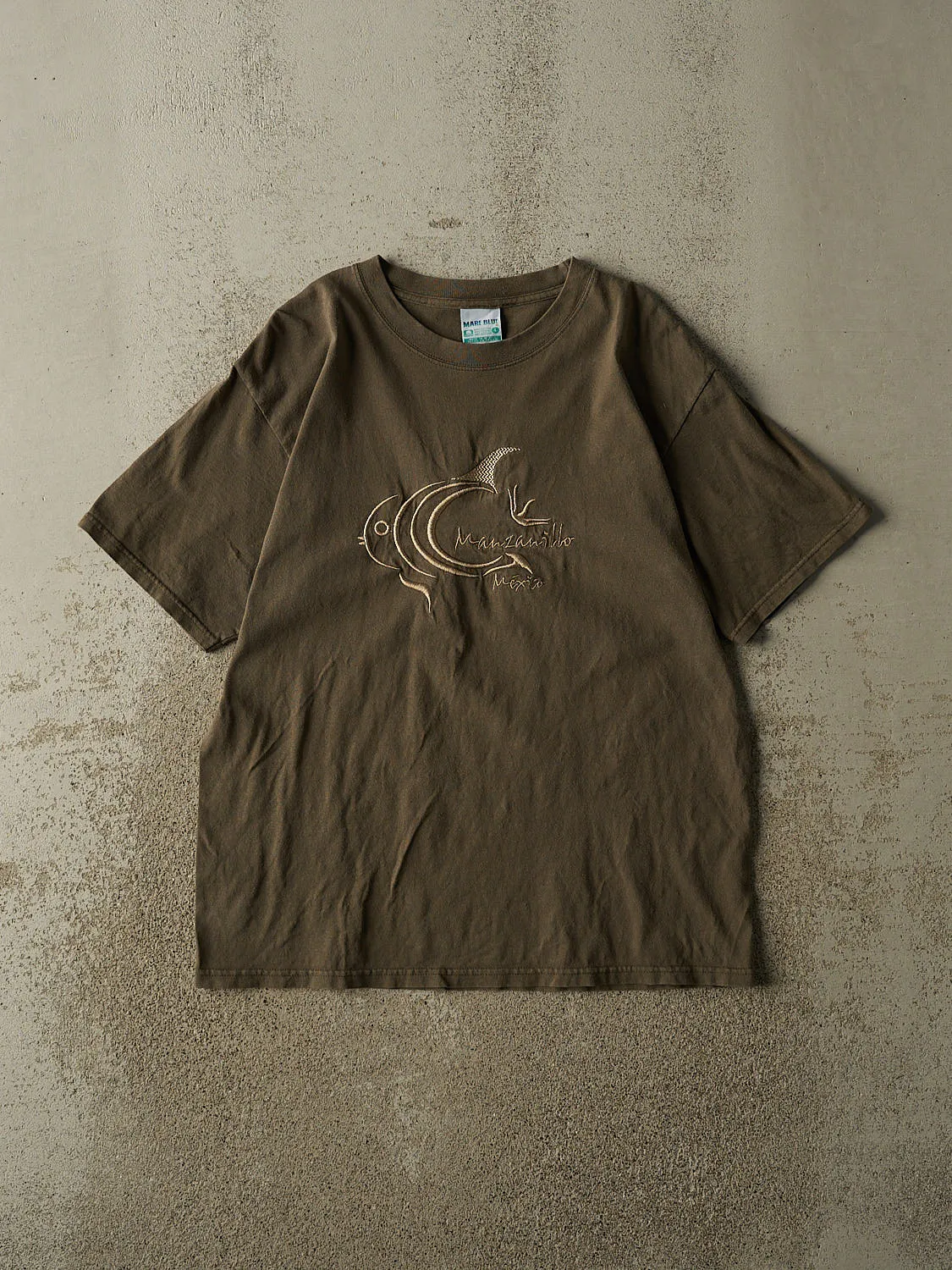 Vintage 90s Green Manzanillo Mexico Tee (M/L) sold by Rebalance Vintage