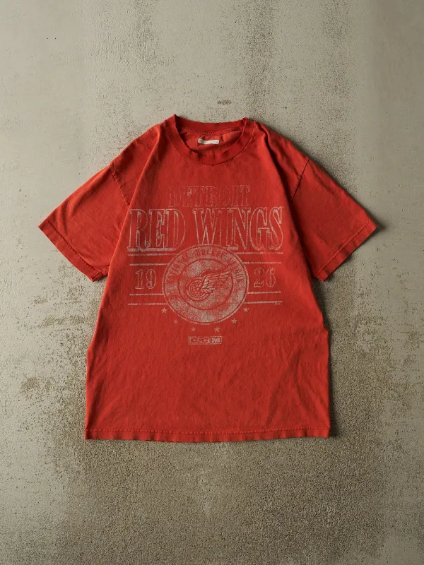 Vintage 90s Red Detroit Red Wings Tee (L) made by Rebalance Vintage