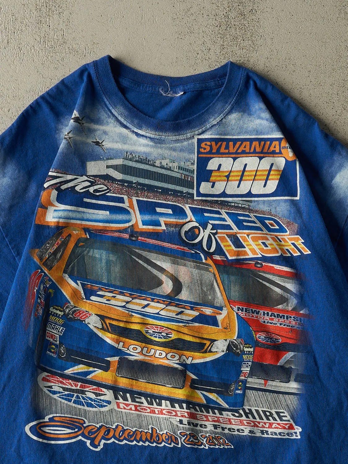 Vintage 12' Blue Sylvania AOP Racing Tee (XL) sold by Rebalance Vintage product image thumbnail 3