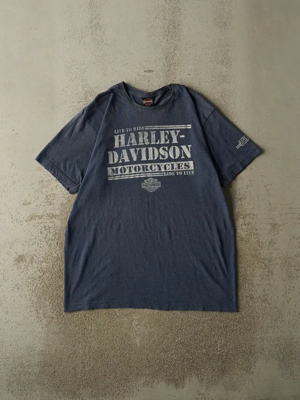 19' Navy Blue Harley Davidson Bend Oregon Tee (L/XL) made by Rebalance Vintage