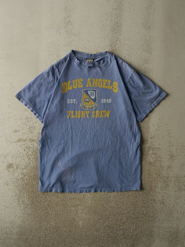 Vintage 90s Sun Faded Navy Blue Angels Flight Crew Tee (L/XL) sold by Rebalance Vintage