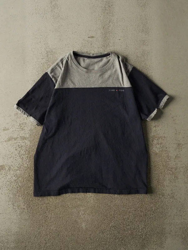 Vintage 90s Navy Blue Tommy Jeans Embroidered Tee (M/L) sold by Rebalance Vintage
